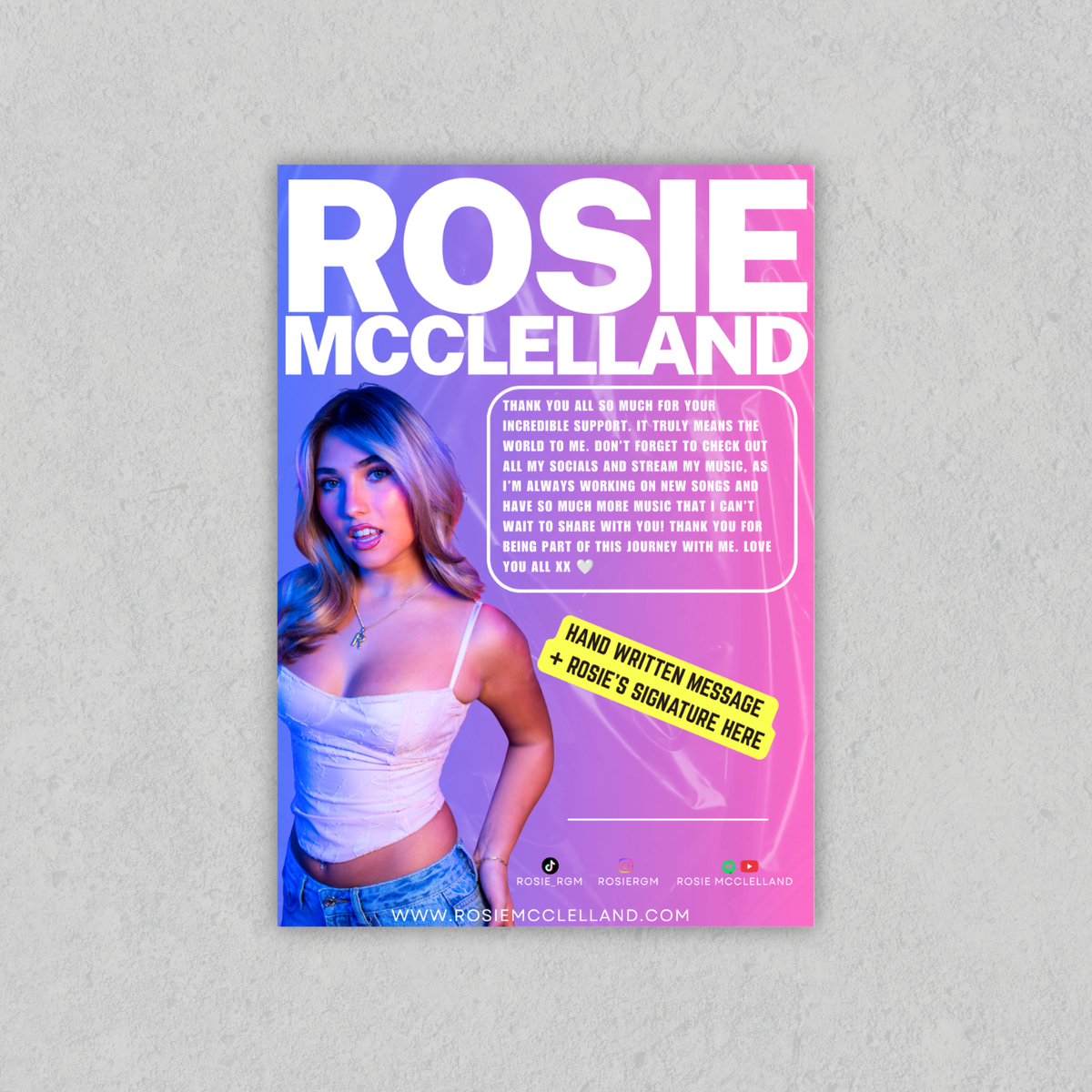 Rosie McClelland 'OG' Autograph Edition