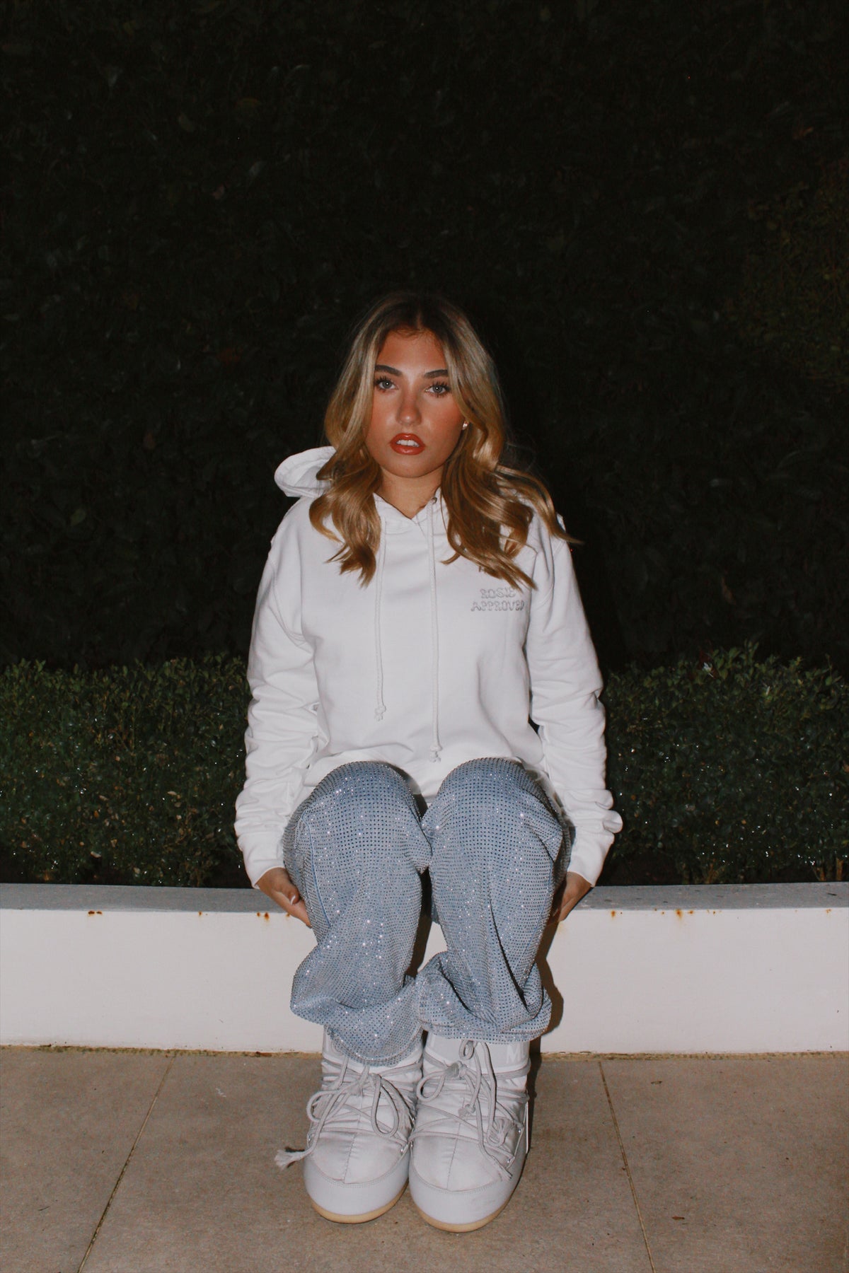 Rosie Approved White Hoodie